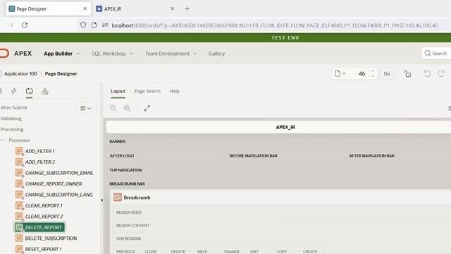 Oracle APEX API (APEX_IR ) : DELETE_REPORT Procedure смотреть онлайн