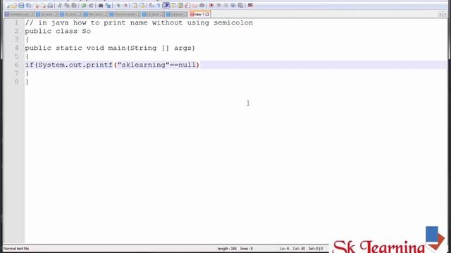 HOW TO PRINT NAME WITHOUT USING SEMICOLON IN JAVA смотреть онлайн