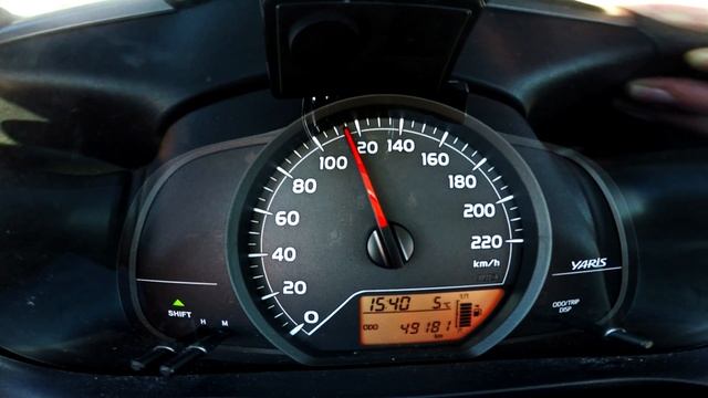Toyota Yaris 1.0 VVT-i Acceleration 0 - 150 km/h смотреть онлайн