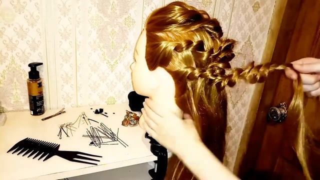 Урок 35.Объемная прическа за 5 минут ?? Прическа на выпускной,на свадьбу ?Лёгкая прическа из жгутов смотреть онлайн