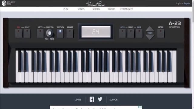 Tetris Theme Song - |Virtual Piano| смотреть онлайн