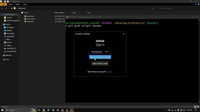 Git Push Command | Git Bash Tutorial| Push Code PC to GitHub | Hindi / Urdu смотреть онлайн