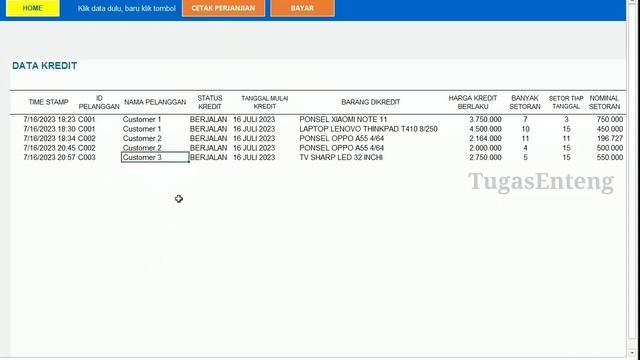 V.1.0 APLIKASI EXCEL KREDIT BARANG | OTOMATIS REKAP PEMASUKAN, LIHAT MANA YANG JATUH TEMPO DLL смотреть онлайн