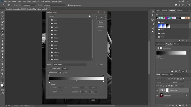 Create a Gradient Duotone Effect | Photoshop смотреть онлайн