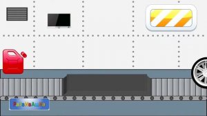 Тюнингуем монстр трак Бэтмена на фабрике игрушек  Мультики про машинки