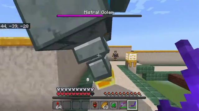 Minecraft Dungeons Addon } Mistral Golem Boss Fight смотреть онлайн