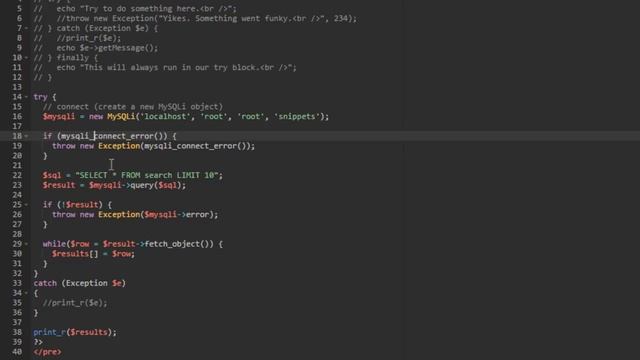 PHP Try Catch Error Handling смотреть онлайн