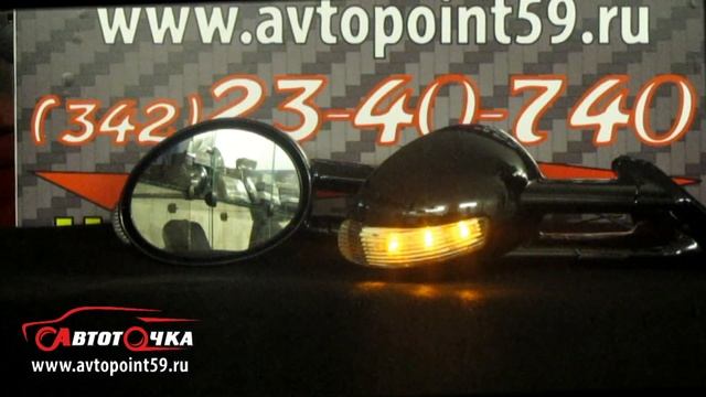 Черные боковые зеркала для ВАЗ 2114 с повторителем. Модель 3245 смотреть онлайн