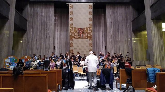 Excerpt from rehearsal: Dvořák Mass in D, Charles University Chorus and Haig Utidjian, 27.10.2023 смотреть онлайн