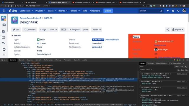 ScriptRunner - Change Transition Colours using custom CSS смотреть онлайн