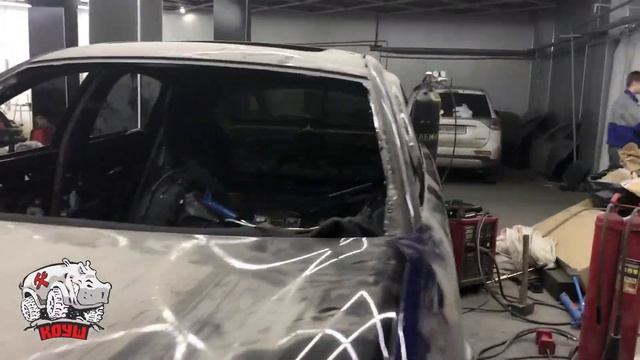 Кузовной ремонт Infiniti QX70 в Покрасочном центре КОУШ. смотреть онлайн