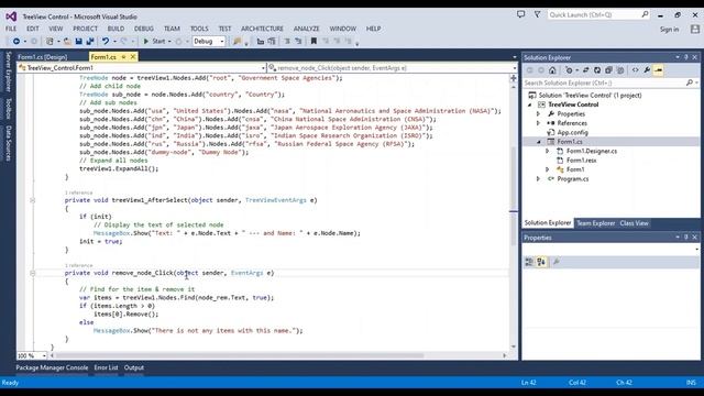How to Use TreeView Control in Winforms C# | Fill Nodes and Select event смотреть онлайн