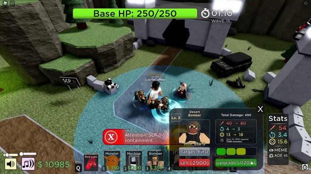 All Stun Team SCP Tower Defense Roblox смотреть онлайн