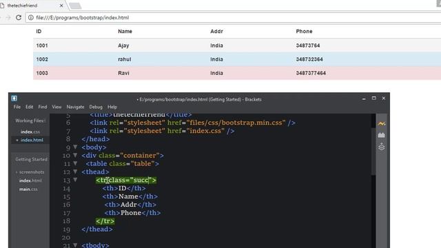Bootstrap Tutorial Part-16 Tables(part-3) in bootstrap in Hindi/Urdu смотреть онлайн