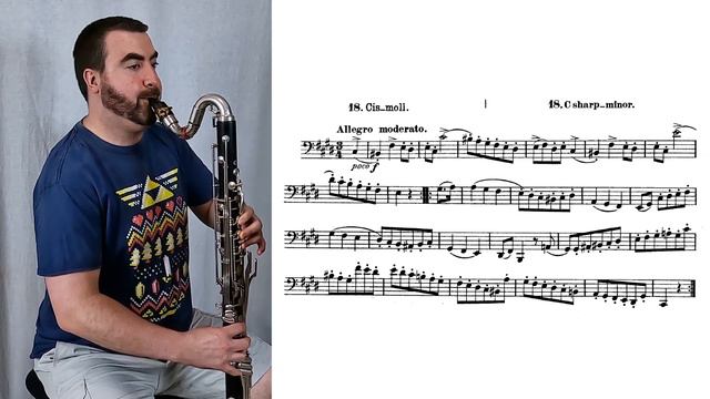 Julius Weissenborn - Bassoon Scale Etude Op. 8, Vol. I, No. 18 (on Bass Clarinet) смотреть онлайн