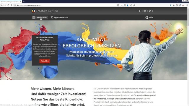 Photoshop, InDesign und Illustrator professionell erlernen auf CREATIVE AKTUELL смотреть онлайн