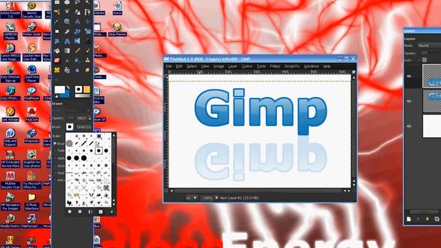 How To Make Web 2.0 Text In Gimp. смотреть онлайн