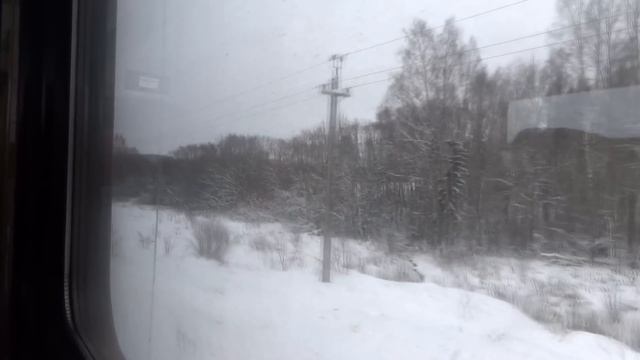 Российские поезда в Латвии. Поездка по линии Рига-Зилупе зимой / Russian Trains in Latvia in winter смотреть онлайн