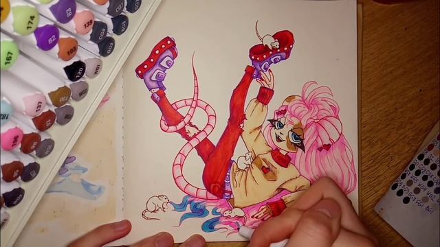 SPEEDDRAW | рисую КРЫСКУ | РОЗЫГРЫШ МАРКЕРОВ ARRTX