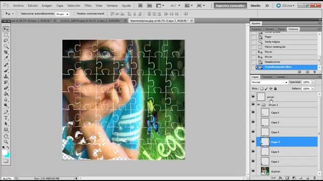 Rompecabezas en photoshop смотреть онлайн