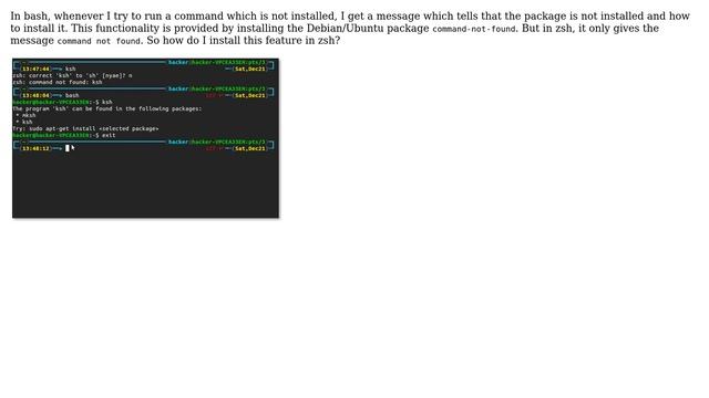 Command not found in zsh смотреть онлайн