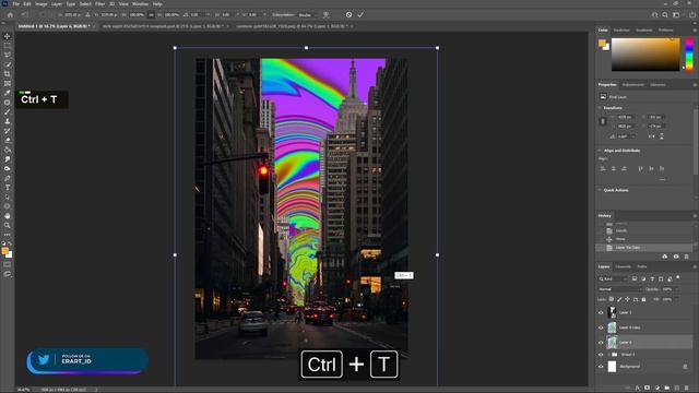 Psychedelic Trippy Aesthetic Style ala Cajucart - Tutorial Photoshop CC 2021 смотреть онлайн