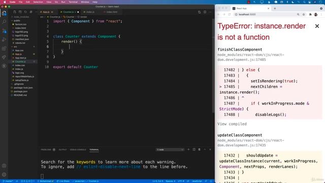 Implementing a Counter Using Class Based Component - React JS for the Absolute Beginner смотреть онлайн