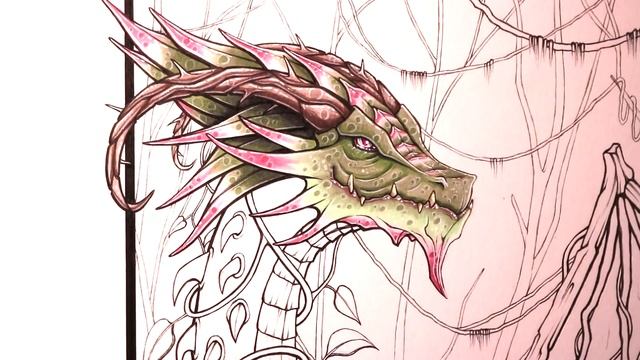 Let's Draw a JUNGLE DRAGON - FANTASY ART FRIDAY смотреть онлайн