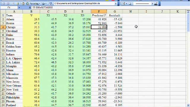 Regression Analysis in Excel Part (2 of 7) смотреть онлайн