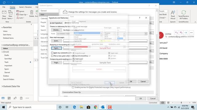 How to change Default Font or Text Color for email messages in Outlook - Office 365 смотреть онлайн