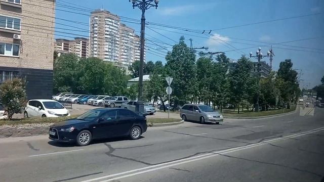 Поездка на диз.автобусе Daewoo BS106 (Busan) (М730КХ27) по маршруту №13. Хабаровск смотреть онлайн