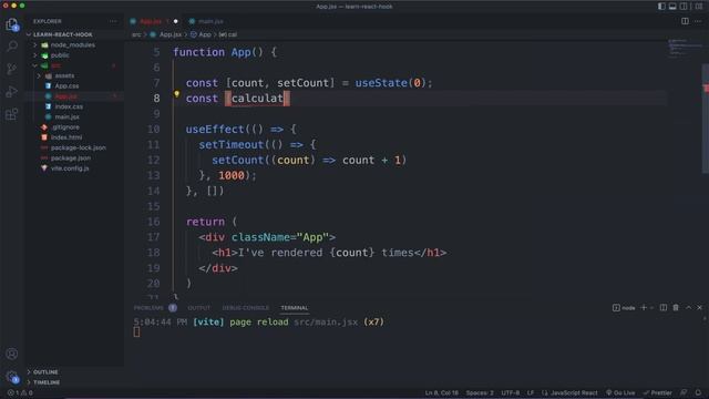 Learn React Hooks | The useEffect Hook | Part 2 смотреть онлайн
