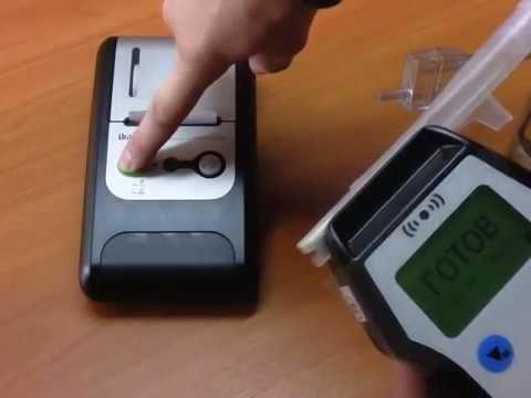 Алкотестер профессиональный Alcotest 6810 с принтером смотреть онлайн