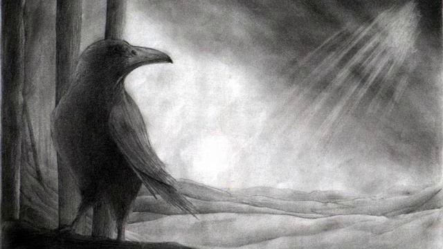 Zina reading: The Raven - Edgar Allan Poe смотреть онлайн