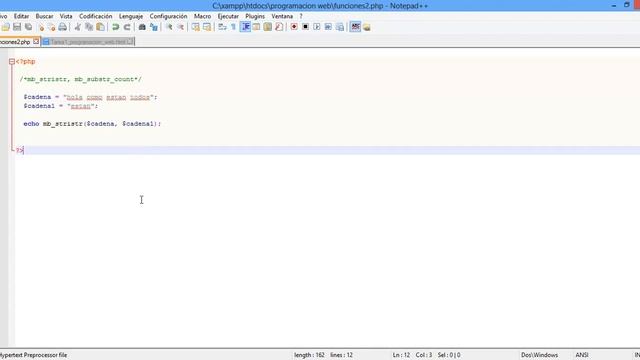 Funciones PHP (mb_stristr y mb_substr count) смотреть онлайн