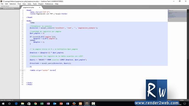 Paginación básica con PHP y MYSQL смотреть онлайн