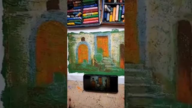 мастер-класс "улочка" масляной пастелью смотреть онлайн