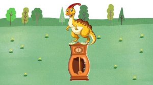 HICKORY DICKORY DOCK THE DINOSAUR CLIMB AND BREAK THE CLOCK || Ohhhh nooo