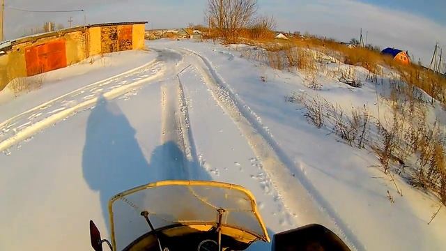 днепр зимой, мотоцикл из металлолома. смотреть онлайн