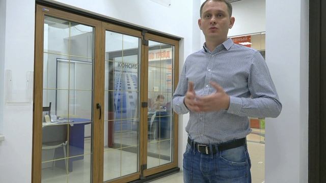 Складная раздвижная Дверь-гармошка VEKA FS-PORTAL смотреть онлайн