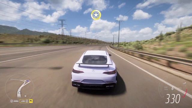 Forza horizon 5 Mercedes-AMG GT63 white color смотреть онлайн