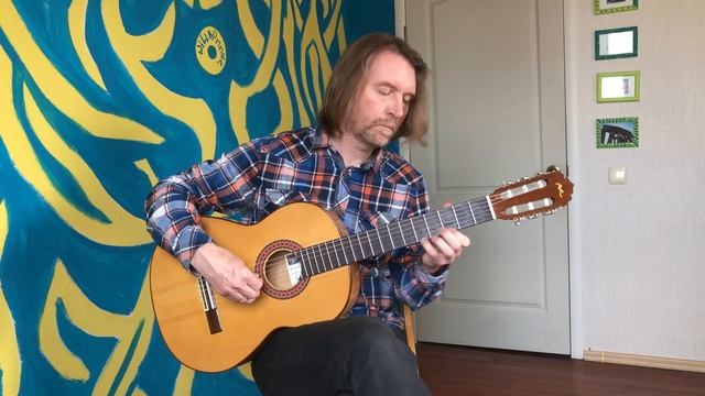 Простой Блюз на гитаре - иллюстрация Роман Шахов. смотреть онлайн