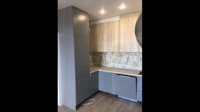 Кухни из ЛДСП EGGER. Фасады Дуб Галифакс смотреть онлайн