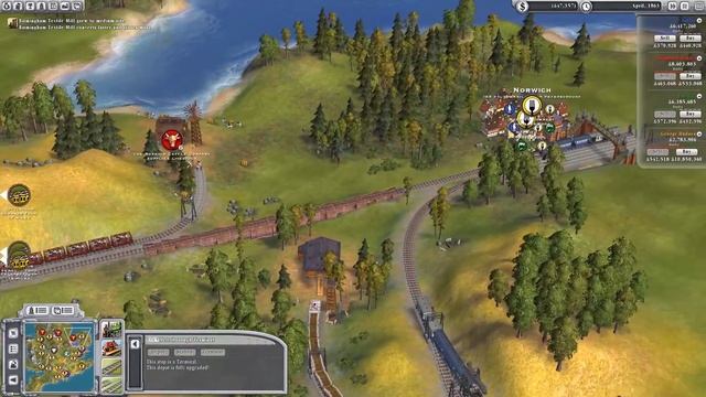 Sid Meier's Railroads! - Stock Train Challenge - Let's Play / Gameplay / Beverage смотреть онлайн