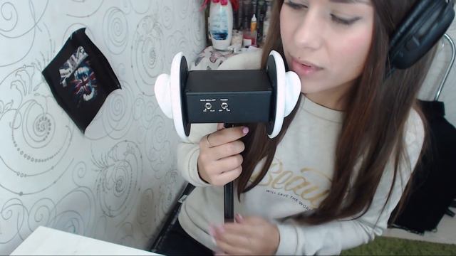 ASMR |  Slowly Licking Ears, Eating Ears | Медленно облизываю ушки | ASMR HoneyGirl