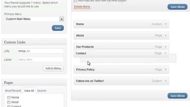 WordPress Custom Nav Menus & Theme Options смотреть онлайн