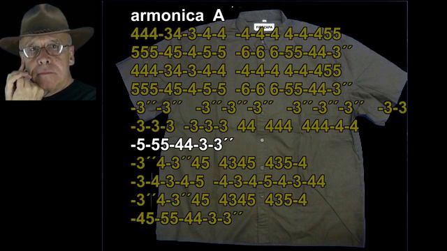 nº 324 La Camisa Negra ( Juanes ) tablatura armonica ( A-B ) diatonica смотреть онлайн