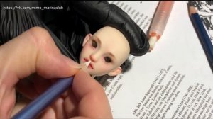 BJD DOLL face up! Роспись авторской шарнирной куклы.
