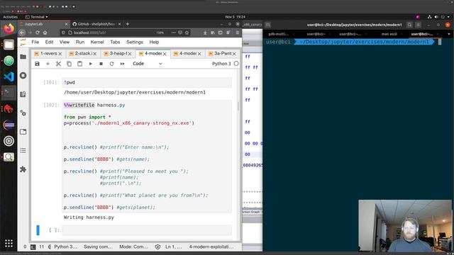 Modern Binary Exploitation: Sample Lesson - Stack Canaries смотреть онлайн
