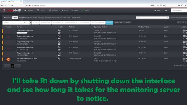 LibreNMS 03: Changing Poller Interval to 1 minute смотреть онлайн